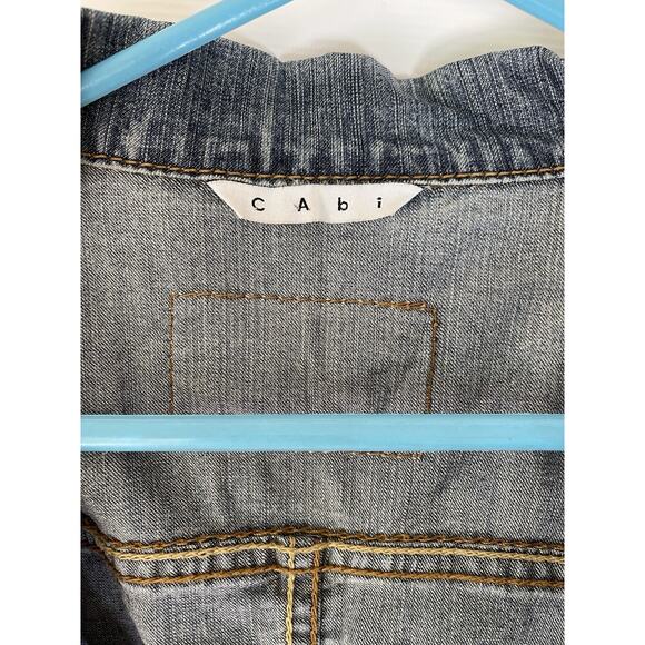 CAbi Denim Jean Jacket Womens Size XL Blue Button Pockets #511 EUC - Picture 3 of 9